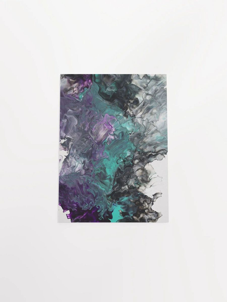 Acrylic Pour Printed Matte Poster - Original product image (4)
