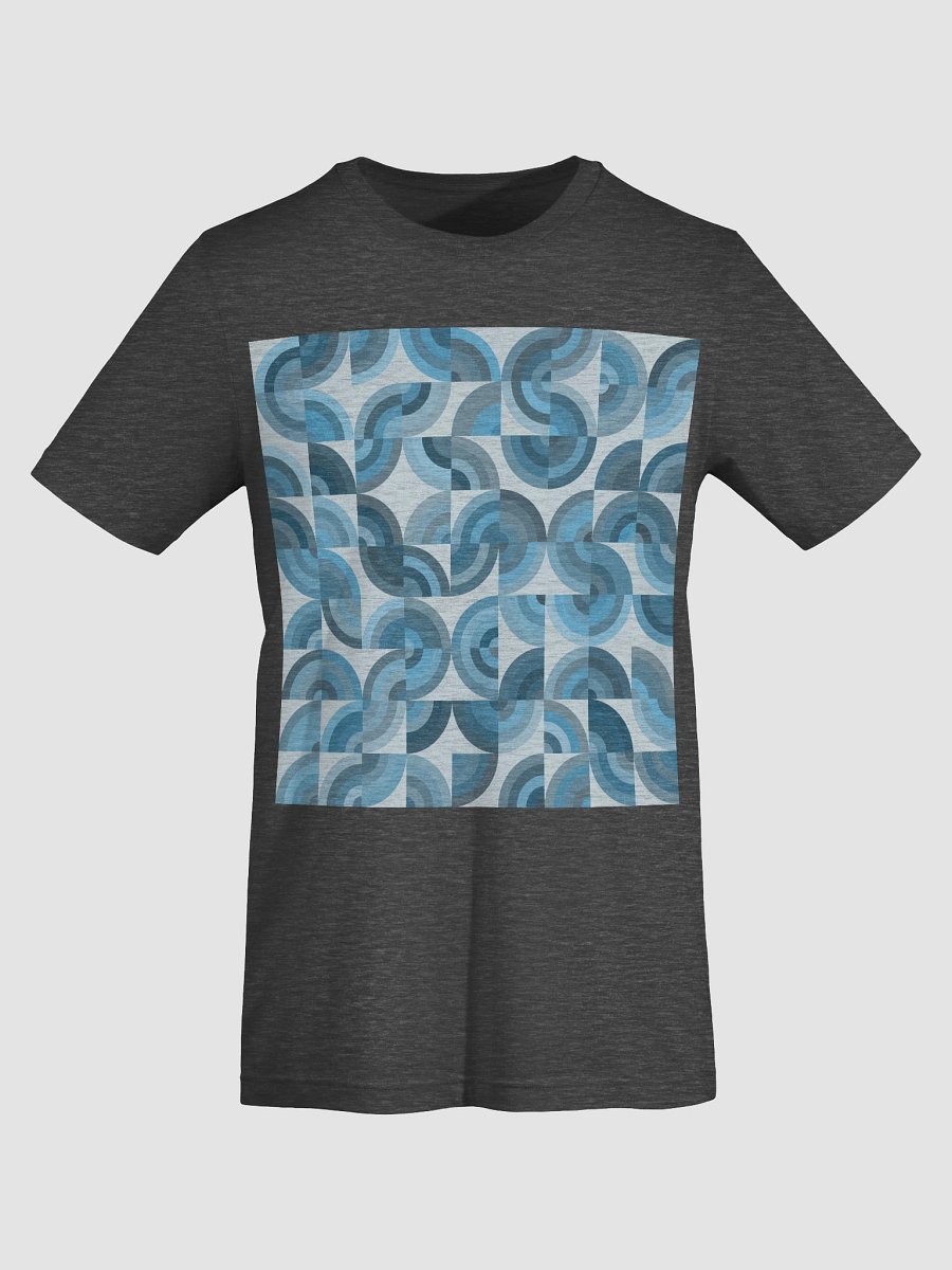 Geometric Blue Circle Pattern T-Shirt product image (43)