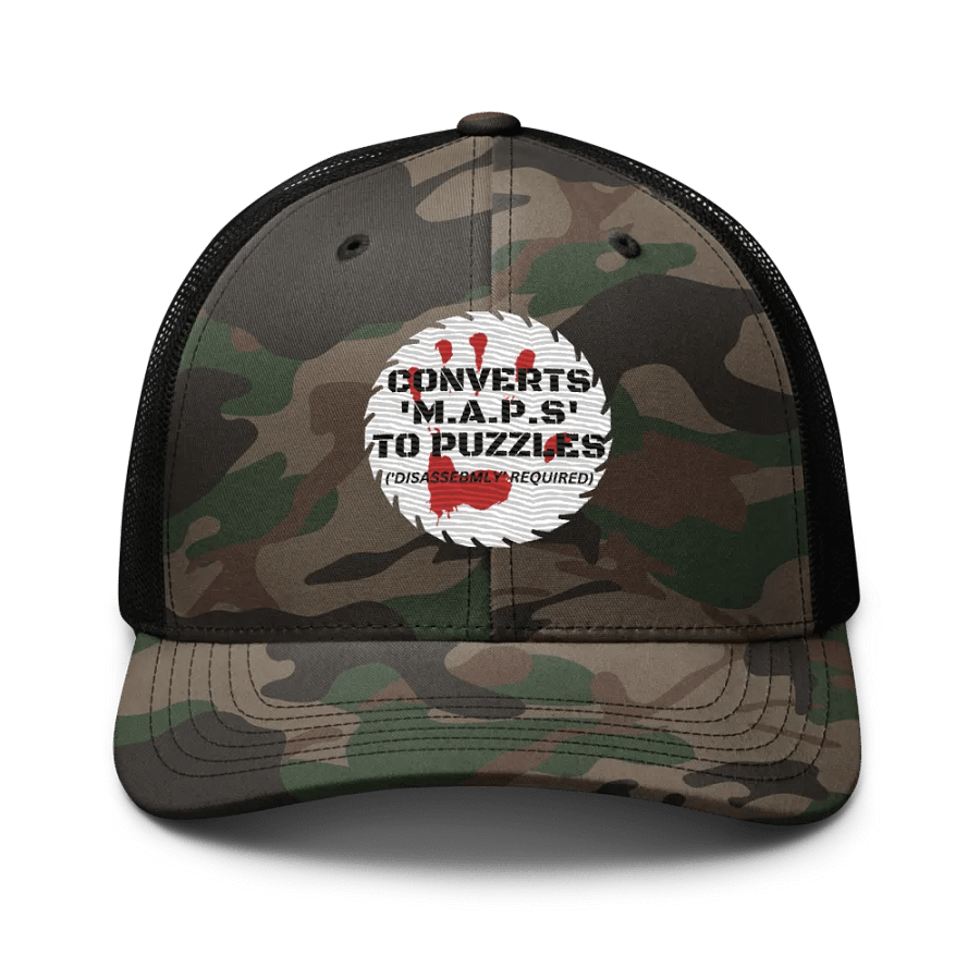 Converts 'M.A.P.s' To Camo Trucker Hat product image (1)
