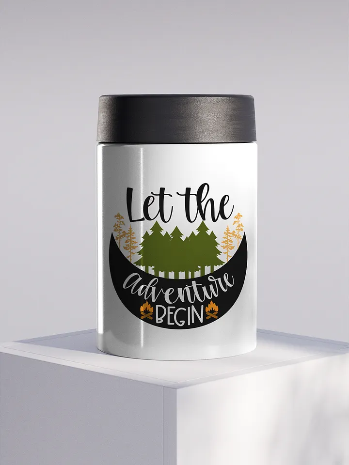 Adventure Awaits Stainless Steel Koozie product image (1)