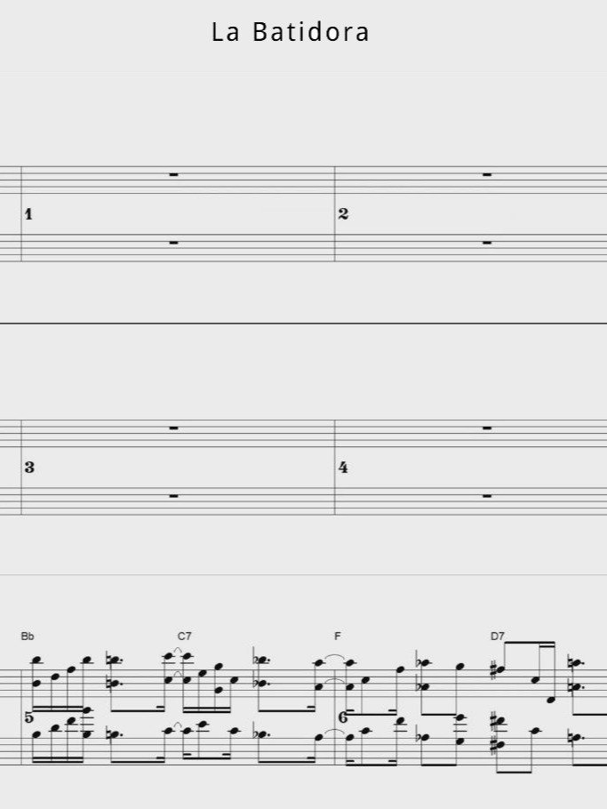La Batidora - Piano sheet music product image (1)