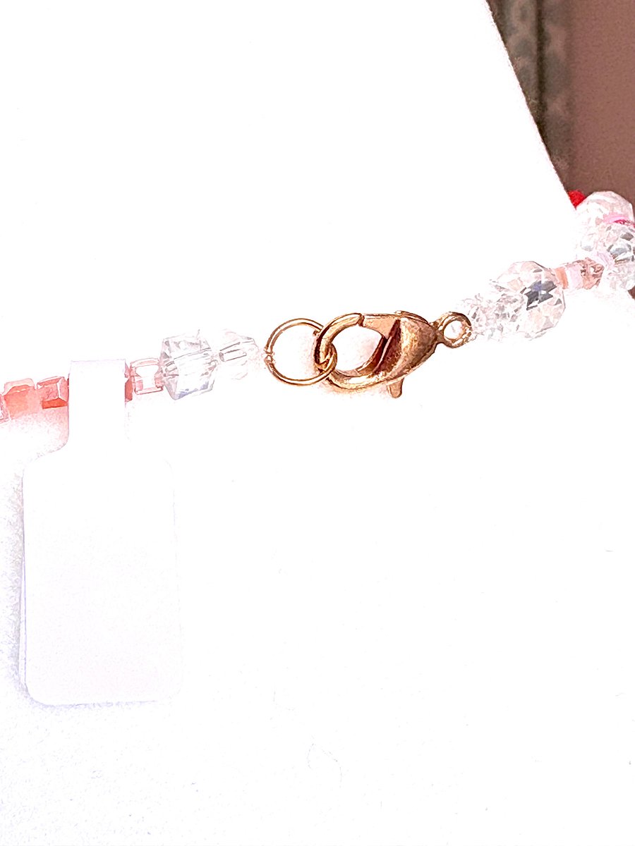 Beach Rose Druzy Pendant Necklace | Handmade Glass Beaded Jewelry | Monique Faella Designs™ | MFD-00186 product image (6)