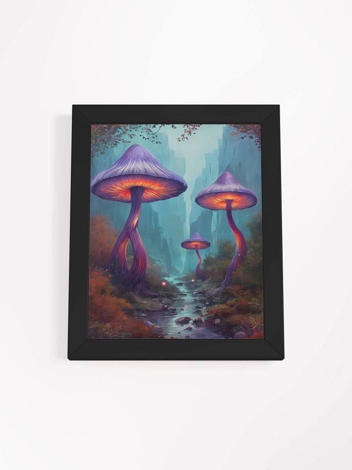 Glowing Mushroom Canyon Framed Poster product image (2)