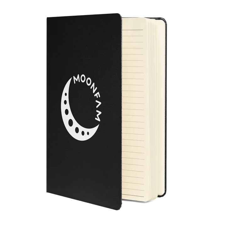 MoonFam 𝖑𝖔𝖌𝖔 hardcover journal product image (2)
