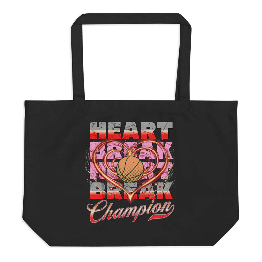 Heart Break Champion Basketball Tote Bag product image (1)