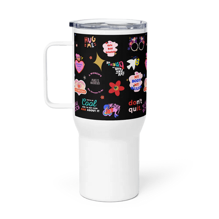 Positive Vibes Travel Mug with a Handle product image (1)