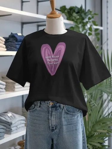 Love Shines Brighter Than Hate Unisex Tee product image (2)