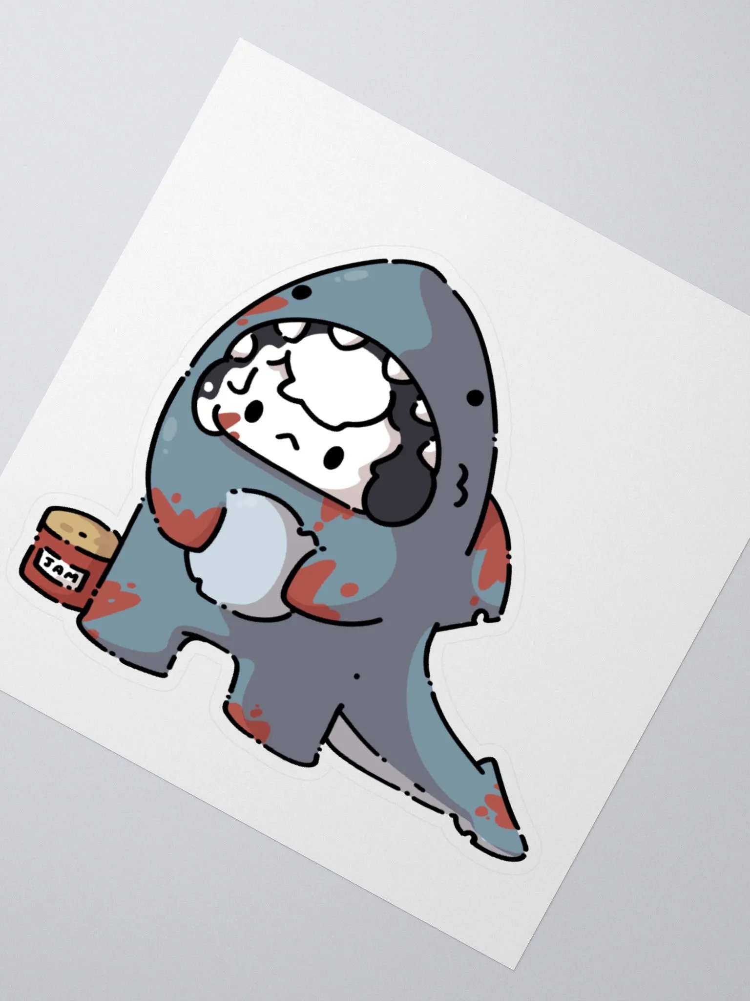 Chibi Axolootl Shark- Stickers product image (2)