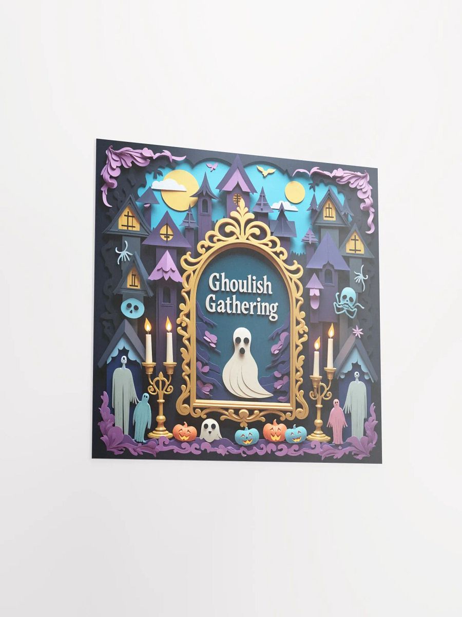 Halloween Ghoulish Gathering Matte Poster product image (11)