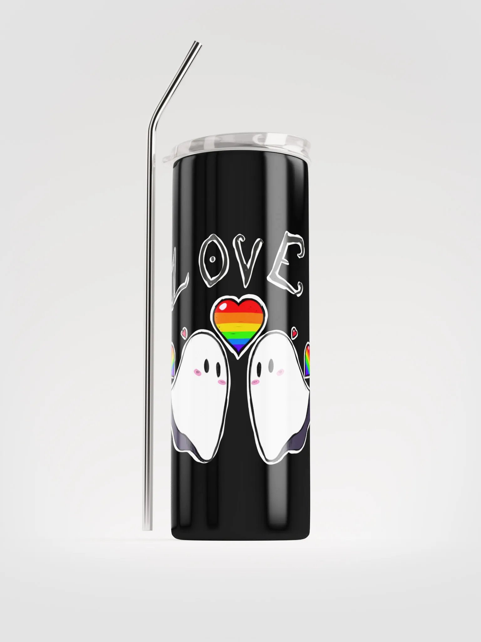 spooky ghost love tumbler product image (1)