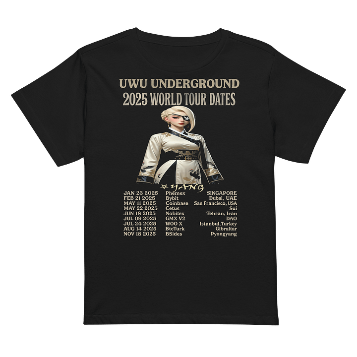 UwU World Tour - Yang - Ltd Edition - 2025 - Fem High Waisted Tshirt product image (2)