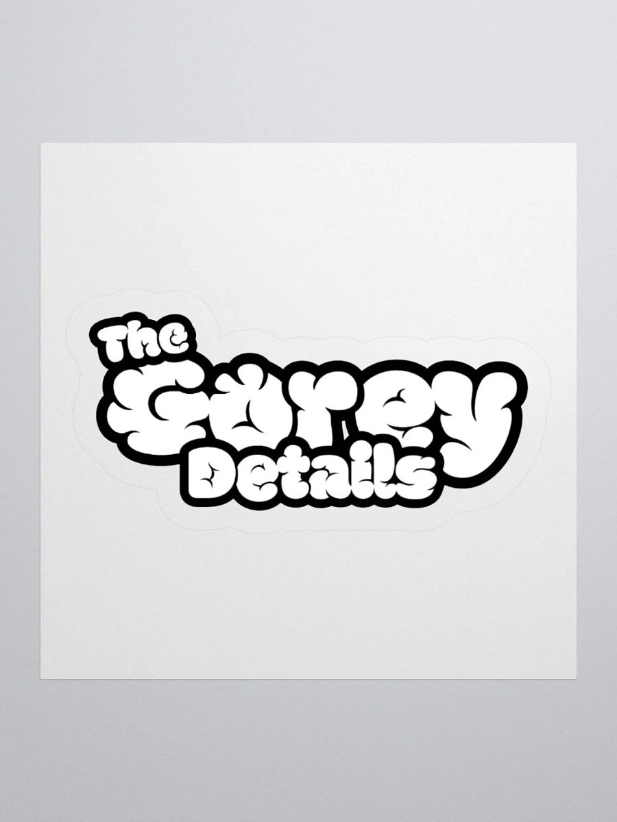 Gorey Details B+W - Kiss Cut Stickers product image (1)