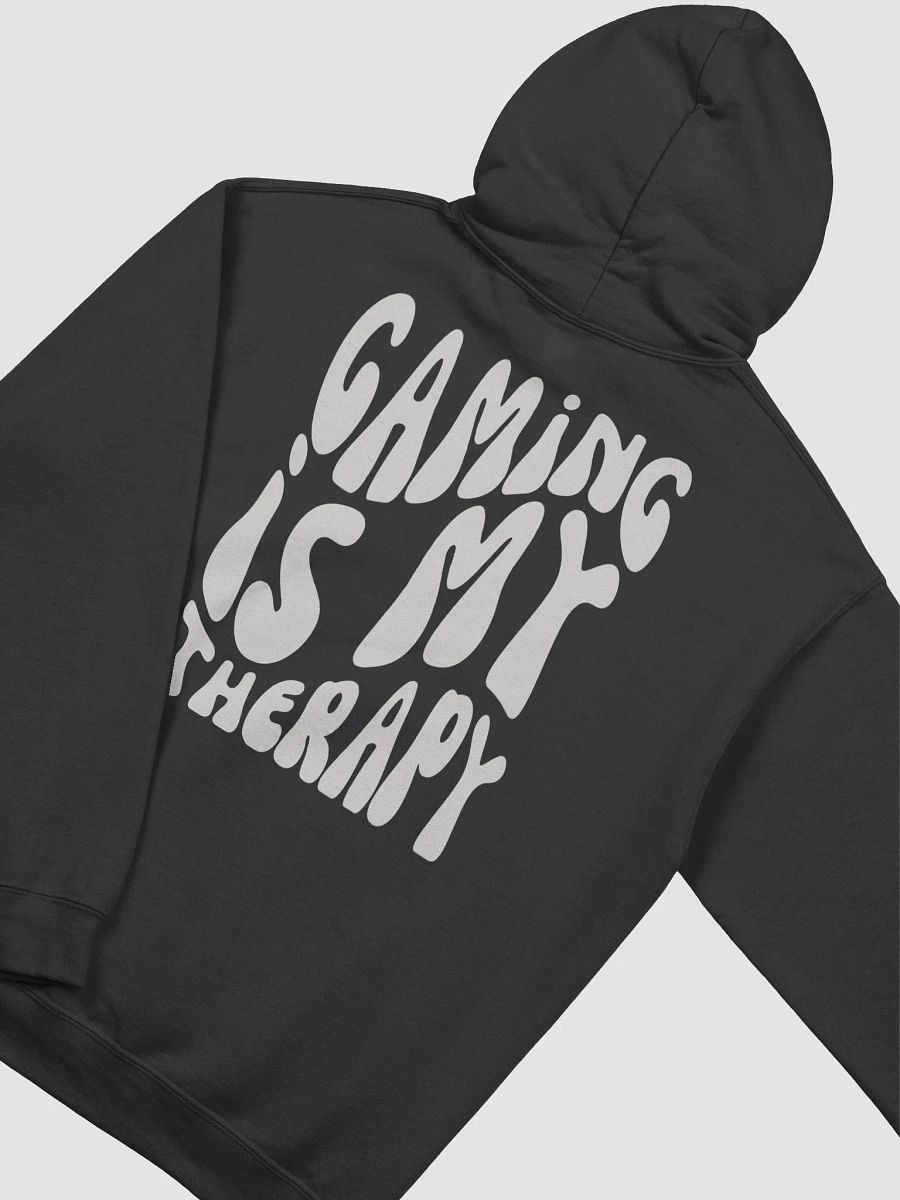 Gaming Is My Therapy with Controller Smiley Classic Hoodie (White) product image (4)