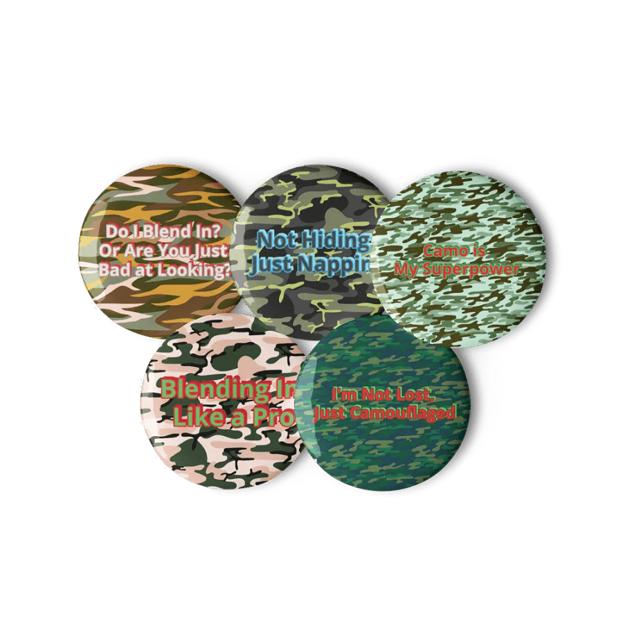 Camouflage Statement Pins Set product image (11)