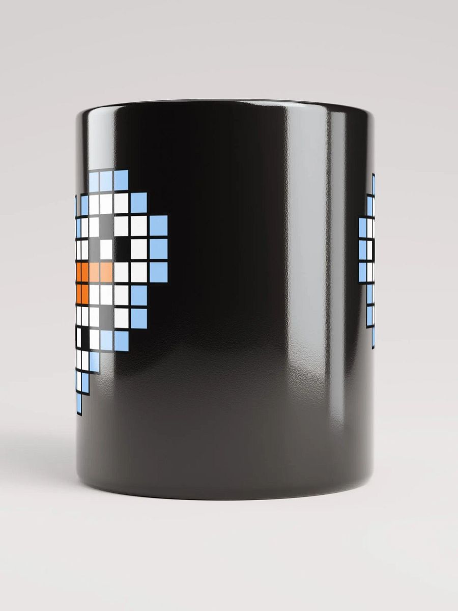 Snowman Heart Black Glossy Mug product image (3)