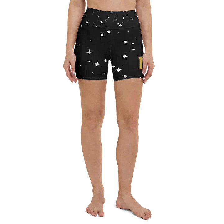 Starry Leo All-Over Yoga Shorts product image (2)
