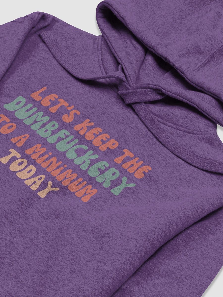 Hoodie: Let's Keep the DumbF*ckery to a Minimum Today product image (9)