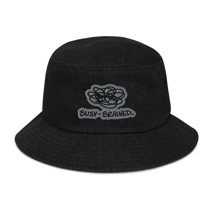 BUSY-BRAINED (smoke) denim bucket hat product image (1)