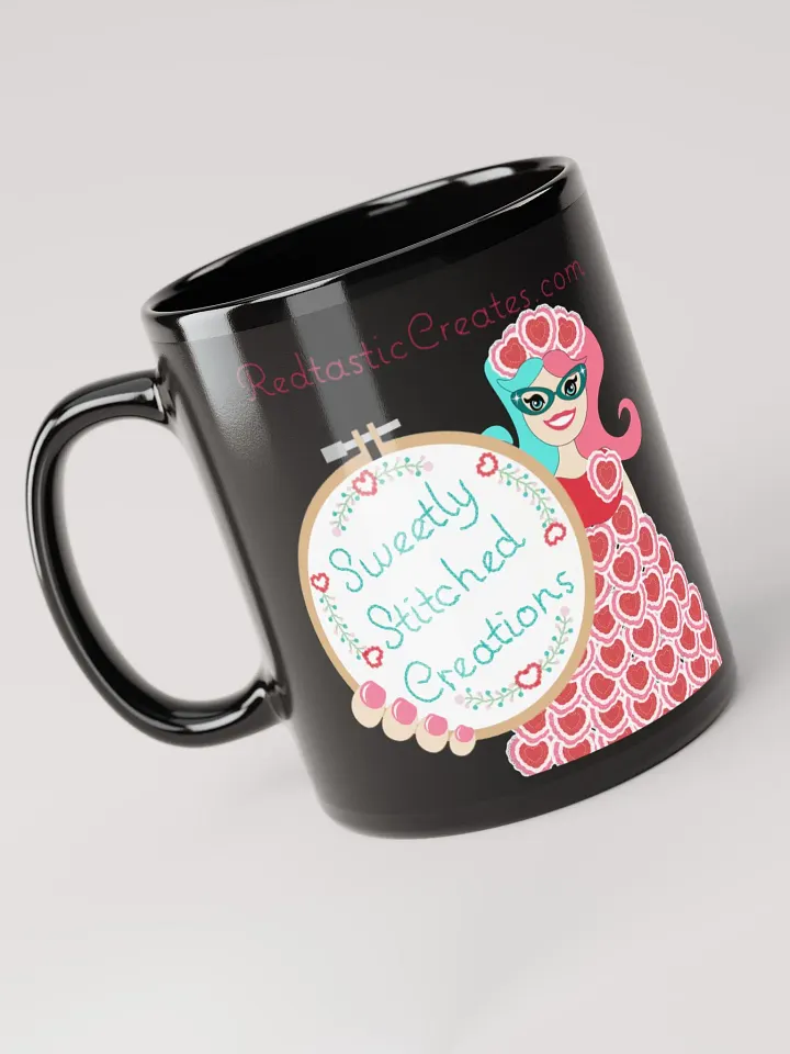 Sweetly Stitched Creations Black Mug product image (1)