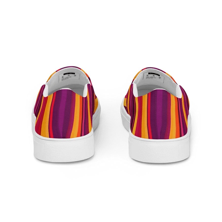 Glorious Sunset Stripes Women's Slip-On Shoes product image (4)