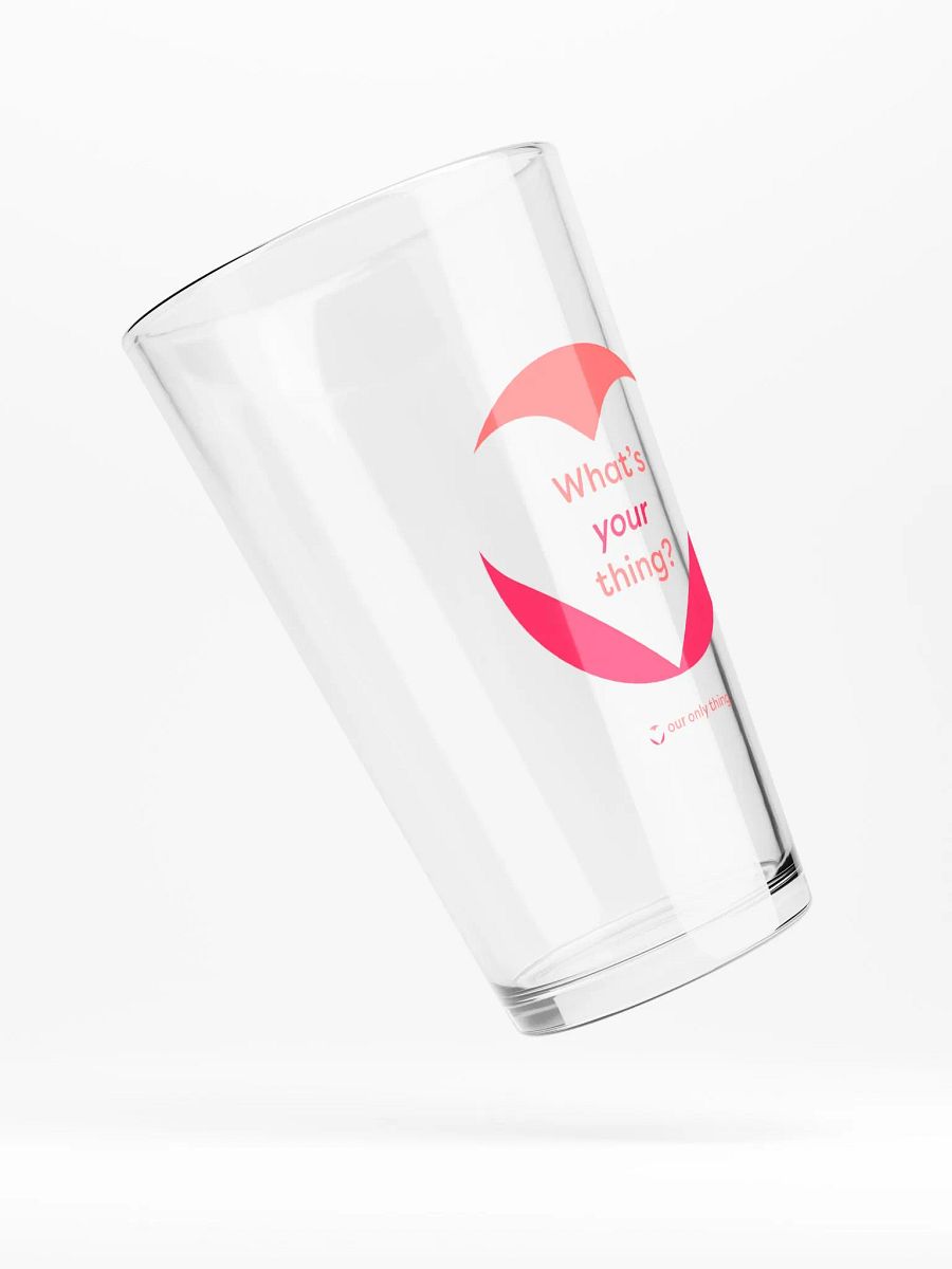 What's Your Thing Shaker Pint Glass product image (4)