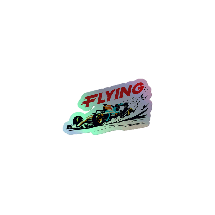 Formula 1 Speed Demon | Racing Art Print Holographic Sticker product image (1)