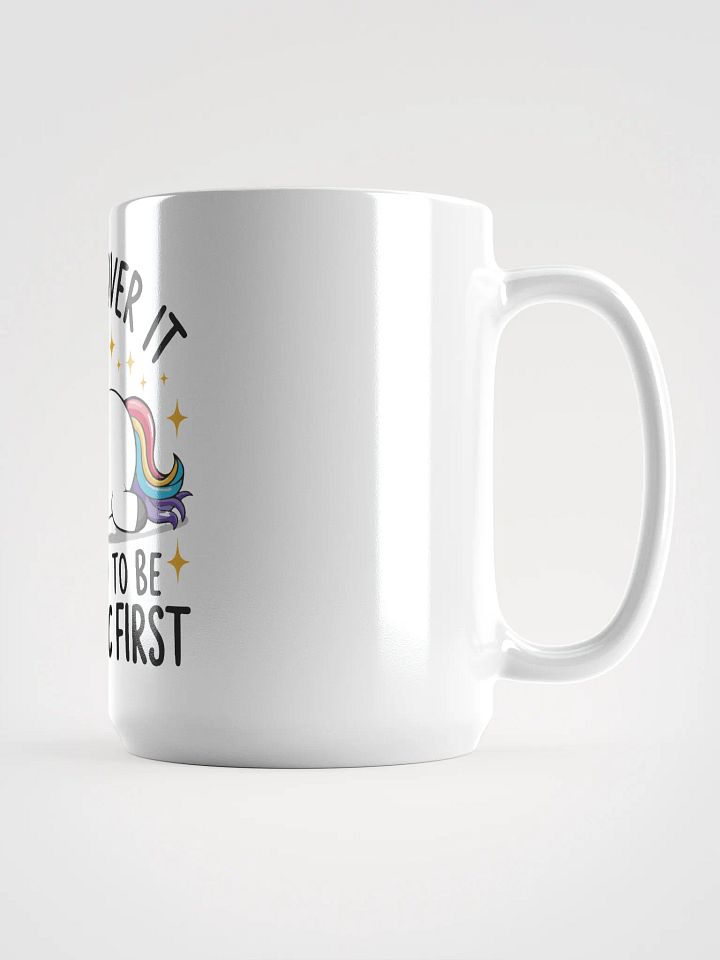 Dramatic Unicorn White Glossy Mug product image (2)
