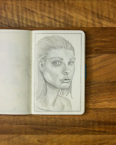 Take 2 of trying to draw portraits from reference went slightly better than my first attempt. I forced myself to fill the pag...