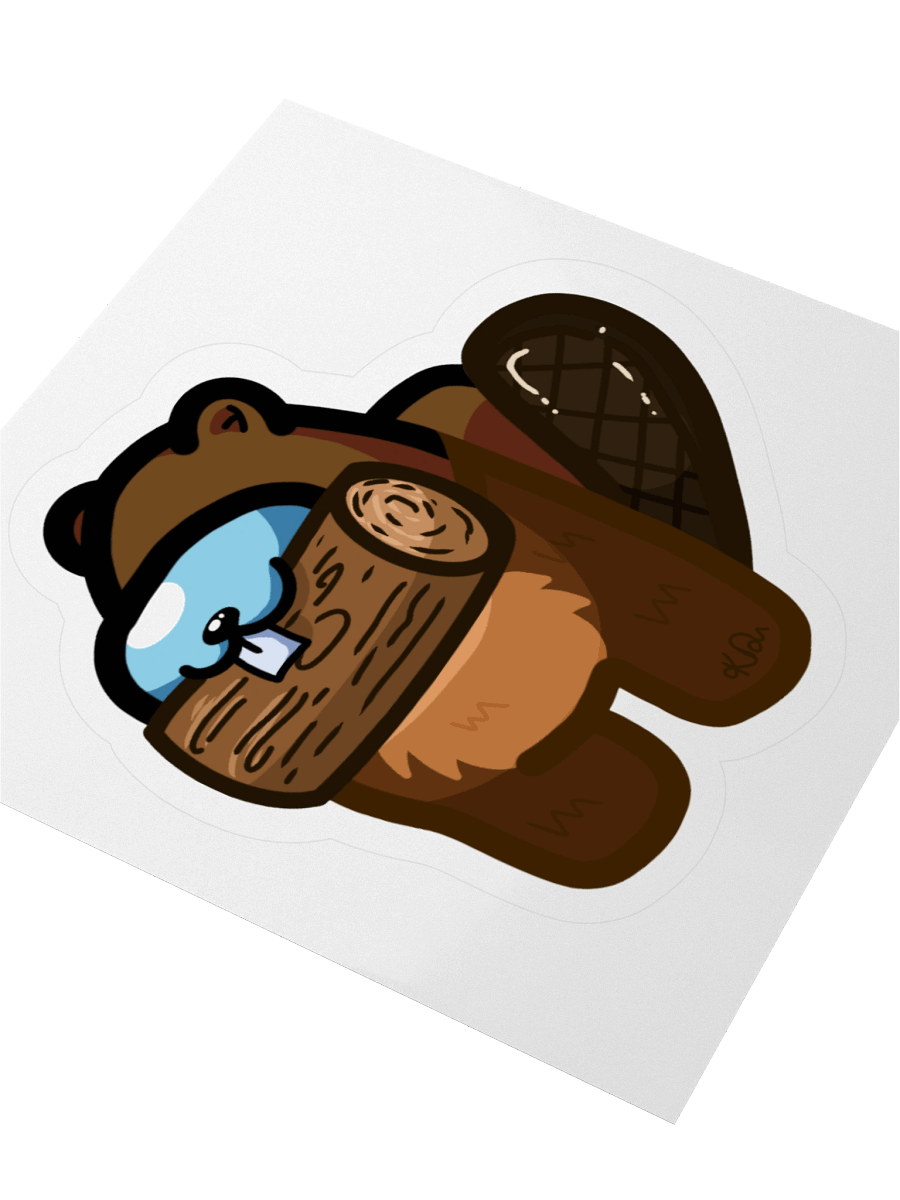 Beaver Bean Body Sticker product image (7)