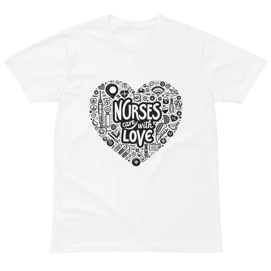 nurses care with love t-shirt product image (2)