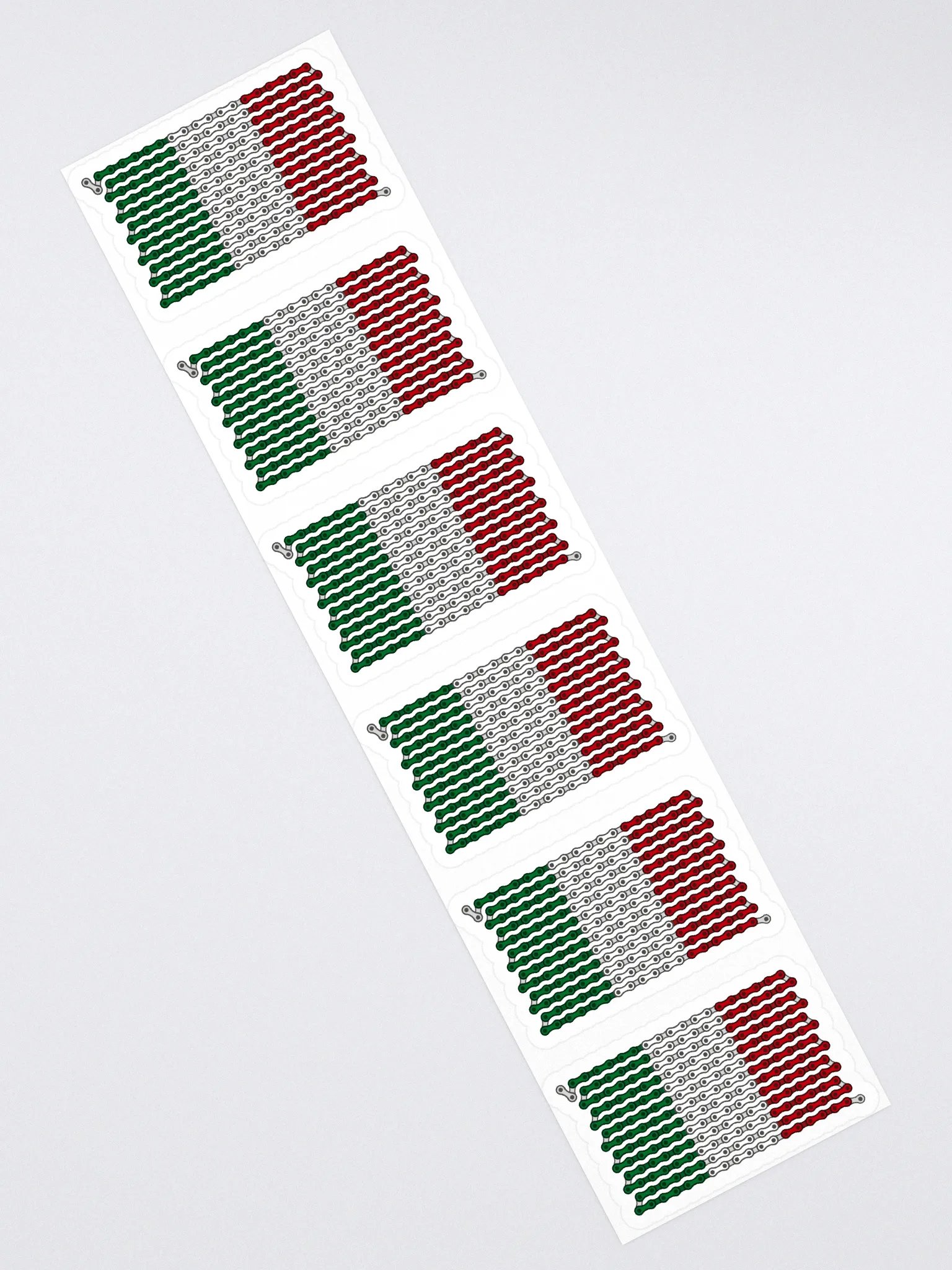 Italy Bike Chain Flag Sticker 6 Pack product image (1)