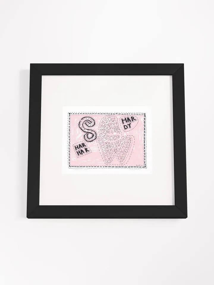 sew hardy har har Panel Card Print Framed product image (1)