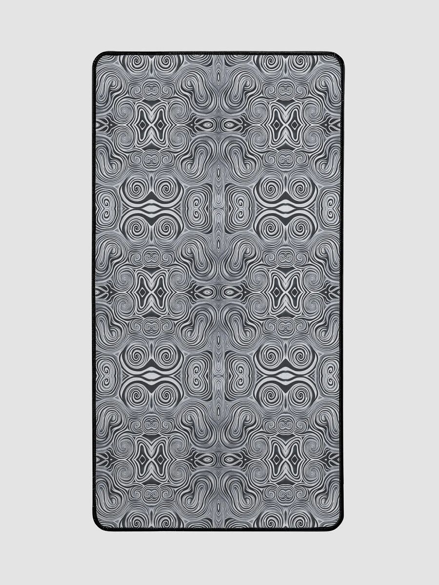 Funky Black and White Noir Liquid Tie-Dye Desk Mat product image (3)