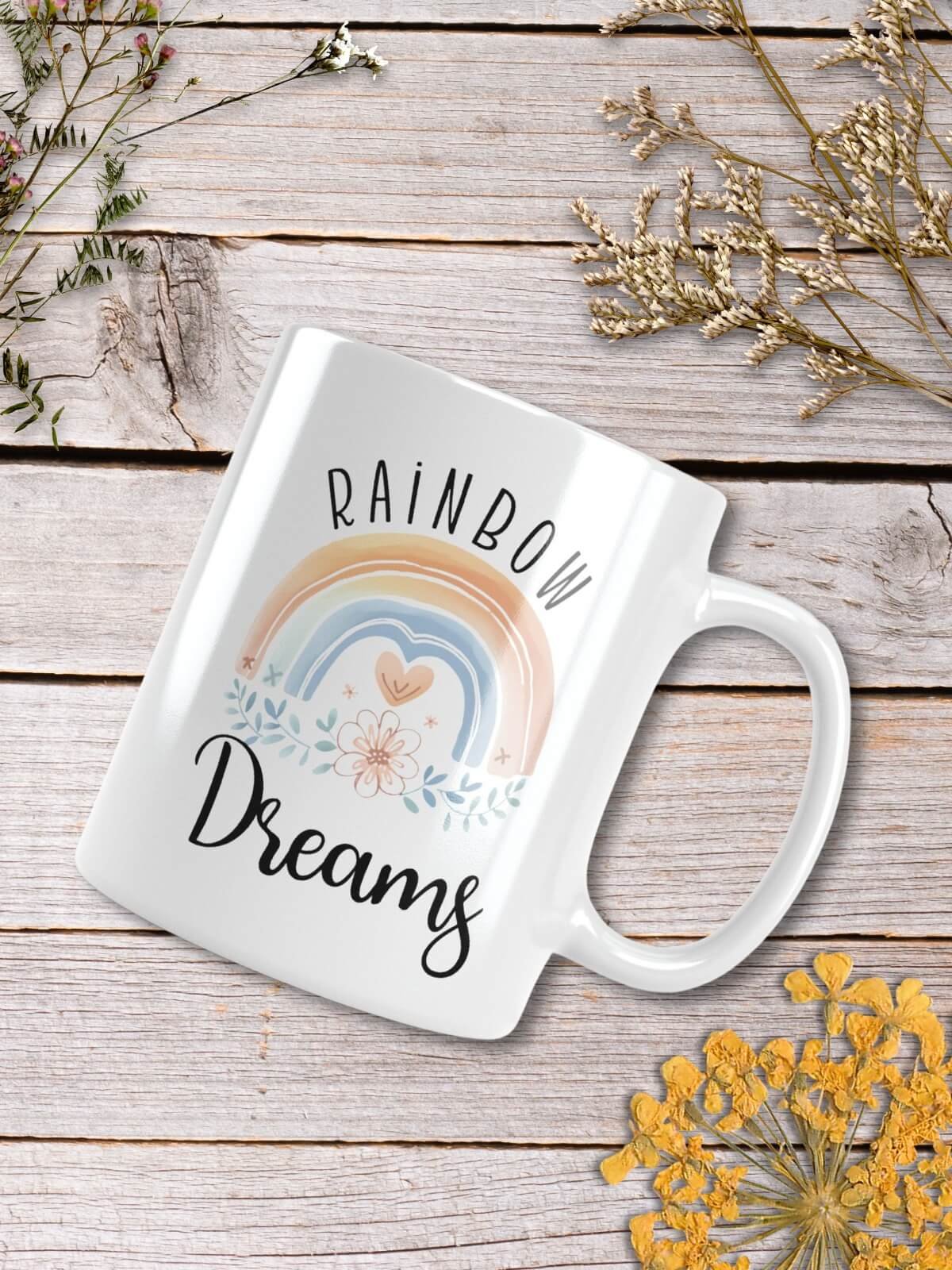 Rainbow Dreams Boho Ceramic Mug product image (2)