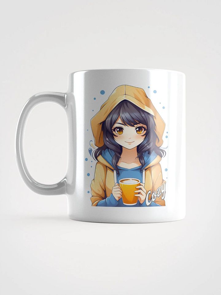 Cozy Kawaii Anime Girl - Coffee or Soup Mug - 11 oz - 15 oz - 20 oz - v2 product image (2)