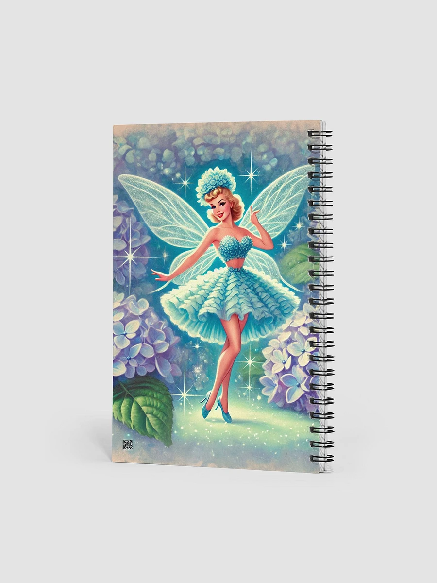 Blue Hydrangea Fairy Spiral Notebook product image (2)