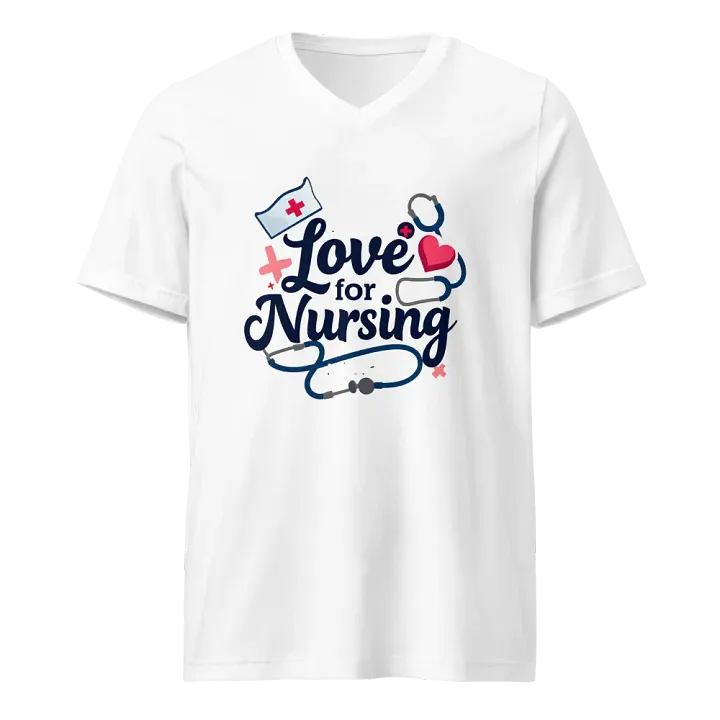 Nurse's Love V-Neck Tee product image (1)