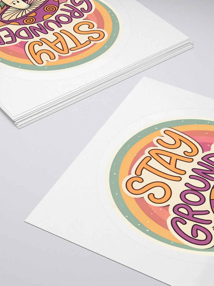 Stay Grounded Mushroom Kiss Cut Sticker product image (11)