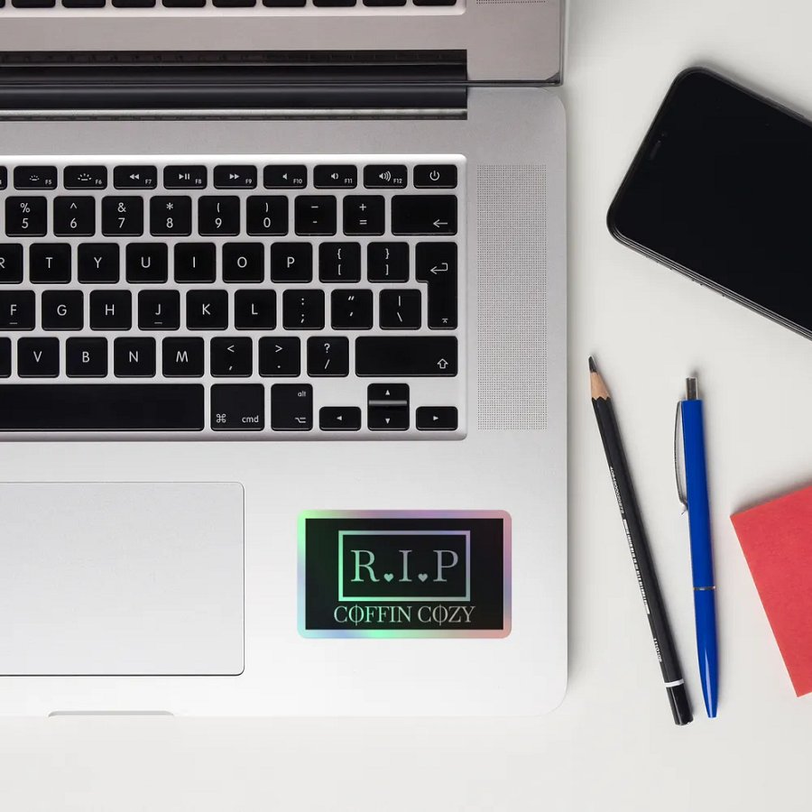 Rest in Peace Banner Holographic Sticker product image (10)