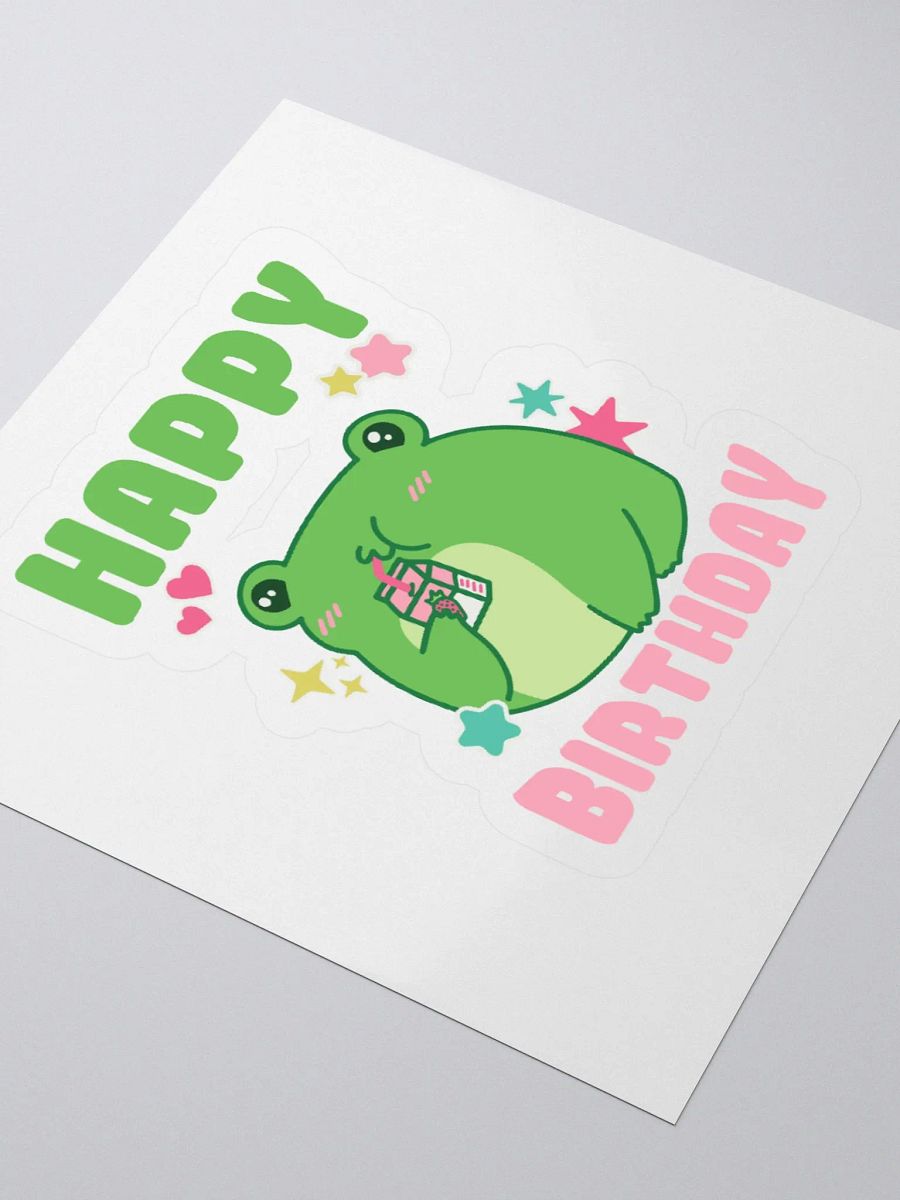 Happy Birthday (Cute Frog) Sticker product image (3)