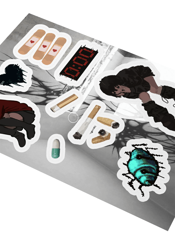 Eldritch Croissant Sticker Sheet product image (2)
