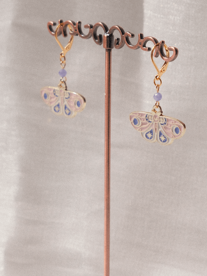 Summer solstice - Kunzite & tanzanite earrings product image (1)