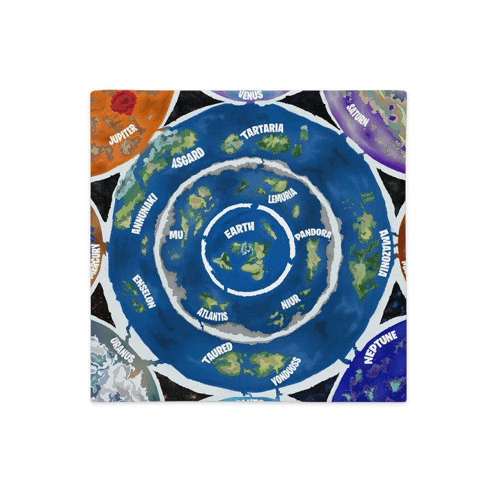 All-Over Print Pillow Case Beyond The Ice Wall Map product image (2)