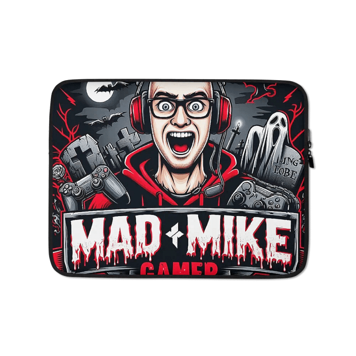 Spooky Gamer Laptop Sleeve product image (1)