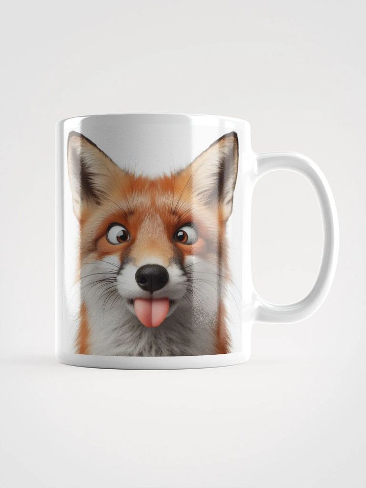Rude Fox #Humorous Glossy Mug - White product image (1)