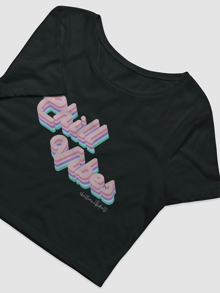 Retro Chill Vibes Cropped Tee (Dark) product image (2)