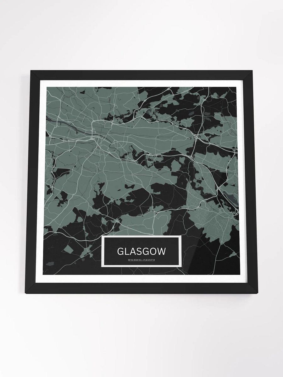Framed Square Glasgow Art Maps product image (4)