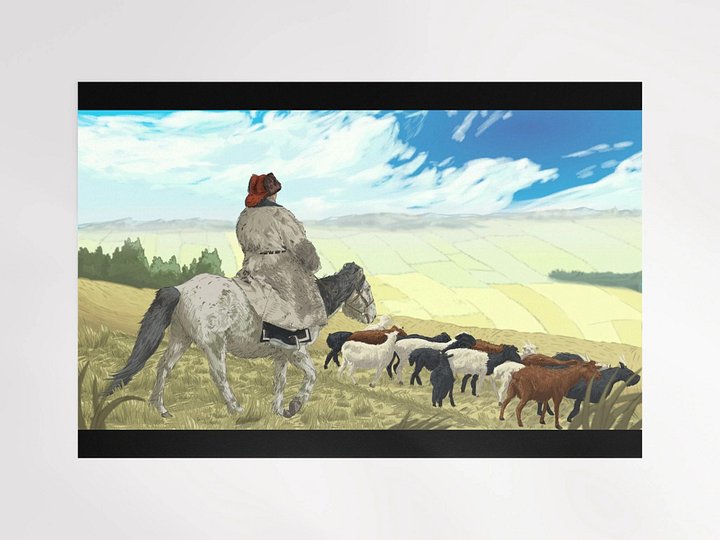 Mongolian Nomad matte poster product image (1)