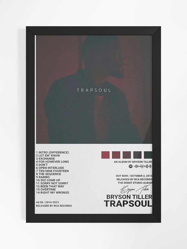 Bryson tiller Album poster product image (1)