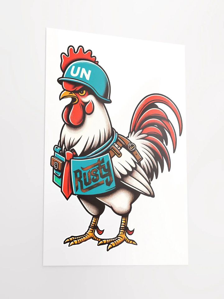 Rusty Rooster Matte Paper Poster (Cigar-Free Edition) product image (5)